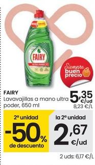 Oferta de Fairy - Lavavajillas A Mano Ultra Poder por 5,35€ en Eroski