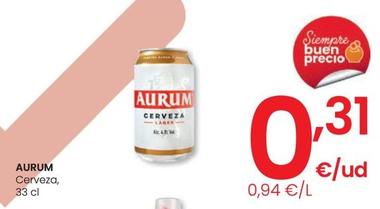 Oferta de Aurum - Cerveza por 0,31€ en Eroski