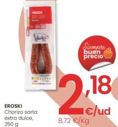 Oferta de Eroski - Chorizo Santa Extra Dulce por 2,18€ en Eroski