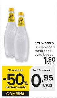 Oferta de Schweppes - Las Tonicas Y Refrescos por 1,9€ en Eroski