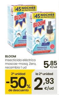 Oferta de Bloom - Insecticida Electrico Moscas-Mosq por 5,85€ en Eroski