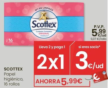 Oferta de Scottex - Papel Higiénico por 5,99€ en Eroski