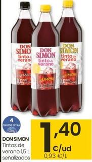 Oferta de Don Simón - Tintos De Verano Senalizados por 1,4€ en Eroski
