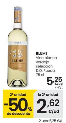 Oferta de Blume - Vino Blanco Verdejo D.o Rueda por 5,25€ en Eroski