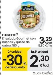 Oferta de Florette - Ensalada Gourmet Con Nueces Y Queso De Cabra por 3,29€ en Eroski