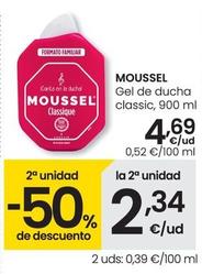 Oferta de Moussel - Gel De Ducha Classic por 4,69€ en Eroski