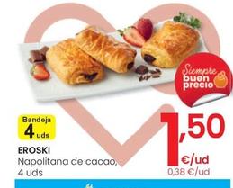Oferta de Eroski - Napolitanas De Cacao por 1,5€ en Eroski