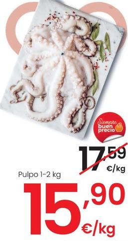 Oferta de Pulpo 1.2 kg por 15,9€ en Eroski