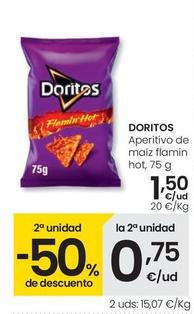 Oferta de Doritos - Aperitivo De Mariz Flamiin Hot por 1,5€ en Eroski