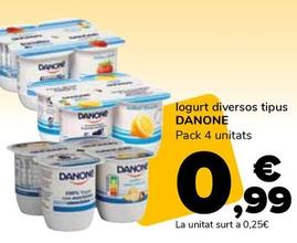 Oferta de Danone - Iogurt  por 0,99€ en Supeco