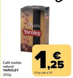 Oferta de Yaroley - Café Molido Natural por 1,25€ en Supeco