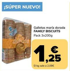 Oferta de Family Biscuits - Galletas María Dorada por 1,25€ en Supeco