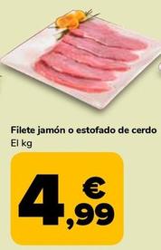 Oferta de Filete Jamón O Estofado De Cerdo por 4,99€ en Supeco