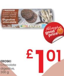 Oferta de Eroski - Chocolate Digestive por 1,01€ en Eroski