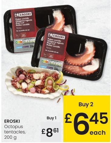 Oferta de Eroski - Octopus Tentacles por 8,61€ en Eroski