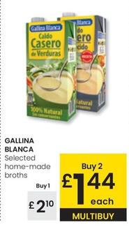 Oferta de Gallina Blanca - Selected Home Made Broths por 2,1€ en Eroski