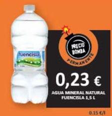 Oferta de Agua por 0,23€ en Economy Cash