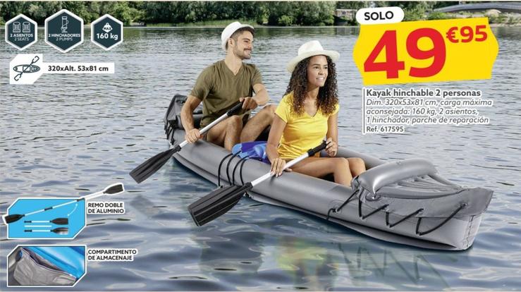 Oferta de Kayak Hinchable 2 Personas por 49,95€ en GiFi
