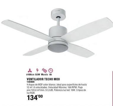 Oferta de Ventilador Techo Midi por 134€ en Ferrcash