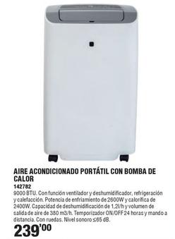 Oferta de Aire Acondicionado Portatil Con Bomba De Calor por 239€ en Ferrcash