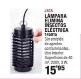 Oferta de Jata - Lampara Elimina Insectos Electrica por 15,95€ en Ferrcash