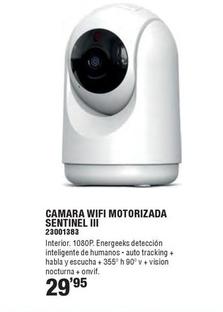 Oferta de Sentinel - Camara Wifi Motorizada III por 29,95€ en Ferrcash
