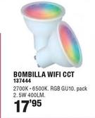 Oferta de Bombilla Wifi CCT por 17,95€ en Ferrcash