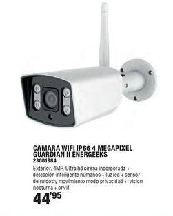 Oferta de Energeeks - Camara Wifi IP66 4 Megapixel Guardian II  por 44,95€ en Ferrcash