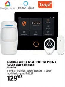Oferta de Energeeks - Alarma Wifi + Gsm Protect Plus + Accesorios por 129,95€ en Ferrcash