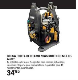 Oferta de Ironside - Bolsa Porta Herramientas Multibolsillos por 34,95€ en Ferrcash
