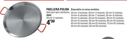 Oferta de Paellera Pulida por 4,3€ en Ferrcash