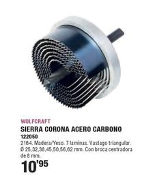 Oferta de Wolfcraft - Sierra Corona Acero Carbono por 10,95€ en Ferrcash