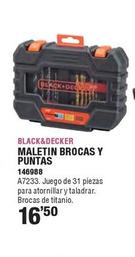 Oferta de Black & Decker - Maletin Brocas Y Puntas por 16,5€ en Ferrcash