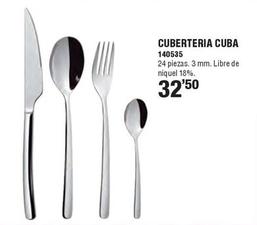 Oferta de Cubertería Cuba por 32,5€ en Ferrcash