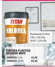 Oferta de Titan - Pintura Plastica Interior Mate por 12,95€ en Ferrcash