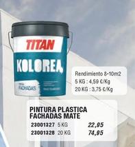 Oferta de Titan - Pintura Plastica Fachadas Mate por 22,95€ en Ferrcash