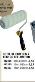 Oferta de Rodillo Paredes Y Techos Teflon Pro por 3,6€ en Ferrcash
