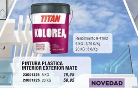 Oferta de Titan - Pintura Plastica Interior Exterior Mate por 18,95€ en Ferrcash