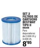 Oferta de Bestway - Set 2 Filtros De Cartucho Tipo 2 por 8,95€ en Ferrcash