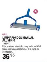 Oferta de Gre - Limpiafondos Manual Aluminio por 36,95€ en Ferrcash