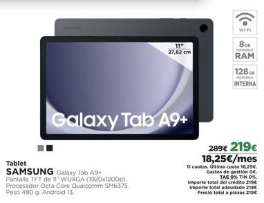 Oferta de Tablet Samsung por 219€ en El Corte Inglés
