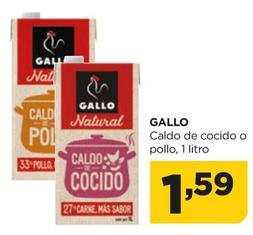 Oferta de Gallo - Caldo De Cocido O Pollo por 1,59€ en Alimerka