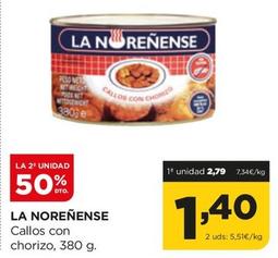 Oferta de La Noreñense - Callos Con Chorizo por 2,79€ en Alimerka
