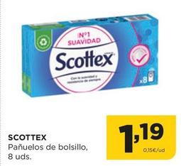 Oferta de Scottex - Pañuelos De Bolsillo por 1,19€ en Alimerka