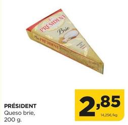 Oferta de Président - Queso Brie por 2,85€ en Alimerka