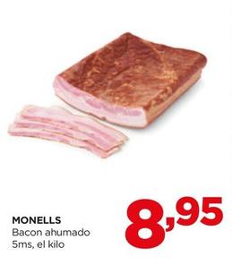 Oferta de Monells - Bacon Ahumado por 8,95€ en Alimerka