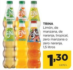 Oferta de Trina - Limón, De Manzana, De Naranja, Tropical, Zero Manzana O Zero Naranja por 1,3€ en Alimerka