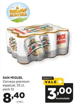 Oferta de San Miguel - Cerveza Premium Especial por 8,4€ en Alimerka