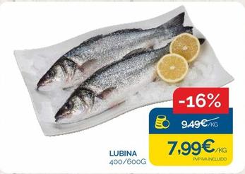 Oferta de Lubina por 7,99€ en Cash Ecofamilia