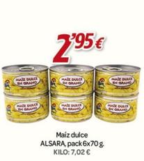 Oferta de Maíz dulce por 2,95€ en Alsara Supermercados